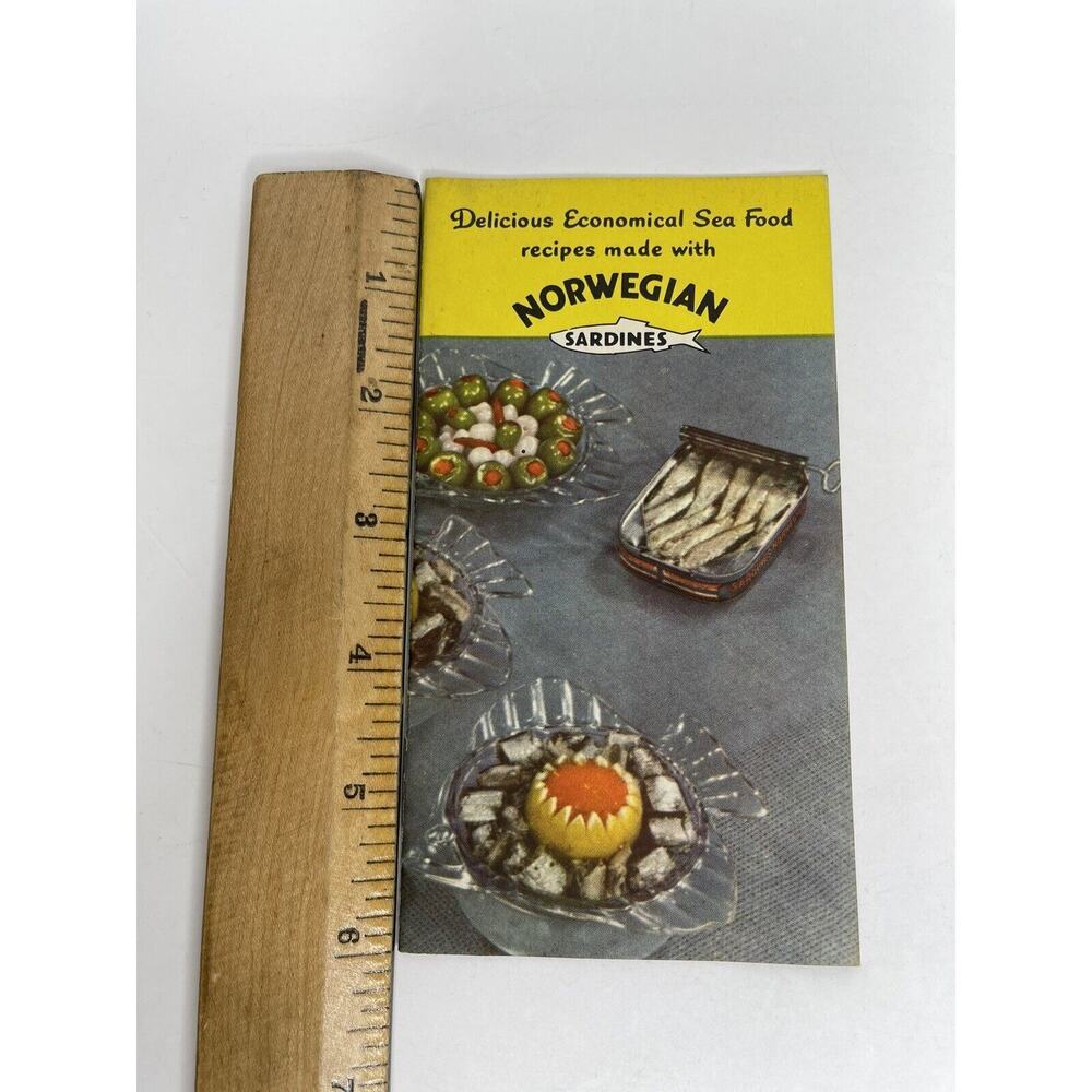 Vintage Norwegian Sardines 1949 Recipes Booklet Norway History Cookbook